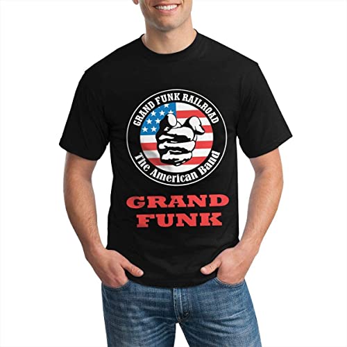 Grand Funk Railroad Men's Short Sleeve T-Shirt Black T-Shirts & Hemden(X-Large) von ZHUWWQU