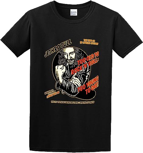 Men's Jethro Tull Too Old to Rock N Roll Too Young to Die Men's T-Shirt T-Shirts & Hemden(X-Large) von ZHUWWQU