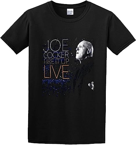 Men's Joe Cocker Fire It Up Live Cotton T Shirt T-Shirts & Hemden(X-Large) von ZHUWWQU