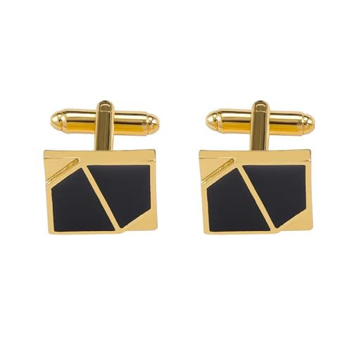2 Teile/Set Golden Silber Quadrat Manschettenknöpfe Herren Kohlefaser Manschettenknöpfe Smoking Hemden Ärmel Knopf Schmuck von ZIAFRPN