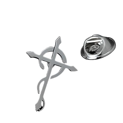 Ghost BC Namenlose Ghul Band Brosche für Frauen Männer Edelstahl Silber Farbe Papa Emeritus Symbol Abzeichen Pin Schmuck BS06 von ZIAFRPN