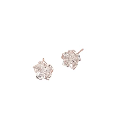 Silber Mini Hohle Blumen Ohrstecker Ohrring für Frauen Niedliche Modeschmuck Minimalistische Persönlichkeit Accessoires von ZIAFRPN