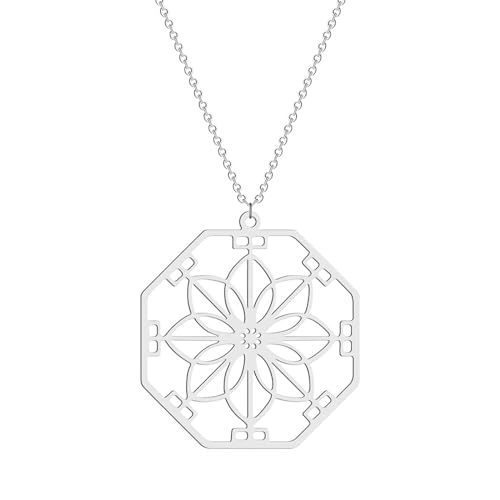 ZIAFRPN Achteckige Mandala Blume Schmuck Muttertag Geschenk Schmuck von ZIAFRPN