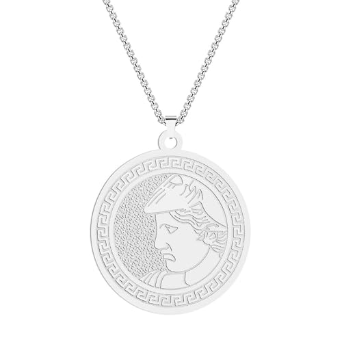 ZIAFRPN Antike griechische Münze Große Alexander Halskette Schmuck von ZIAFRPN