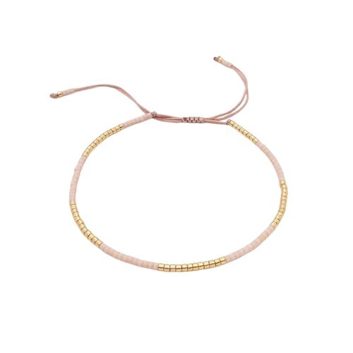 ZIAFRPN Armband für Frauen Schmuck Böhmische Handgemachte Perlen Verstellbares Seil Dünne Pulseras Y2k Zubehör von ZIAFRPN