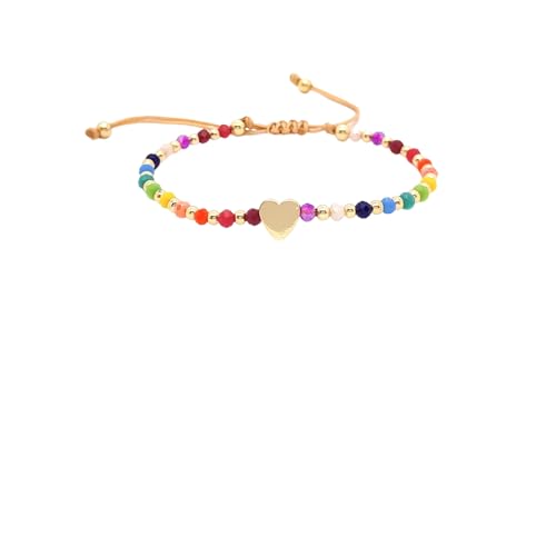ZIAFRPN Boho Beach Armband für Frauen Bunte Kristall Perlen Stapelbar Y2K Sommer Regenbogen VaKatzeIon Schmuck Geschenk zum Muttertag von ZIAFRPN