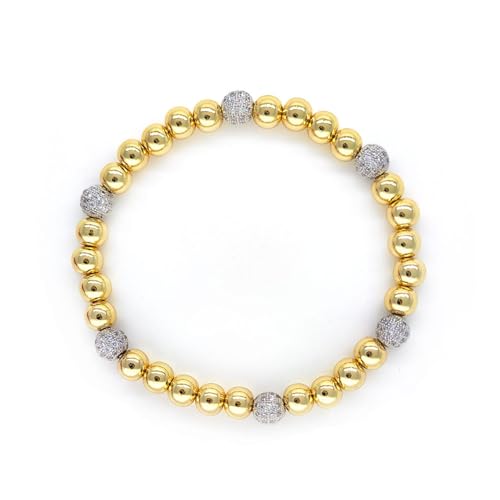 ZIAFRPN CZ Perlen Armbänder FemmeBeads Pulseras Wasserdichtes mehrschichtiges Perlenarmband für Frauen Geschenke von ZIAFRPN