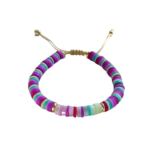 ZIAFRPN Clay Heishi Armbänder Set Perle CZ Charm Armband Schmuck für Frauen Accessoires Pulseras Zubehör von ZIAFRPN