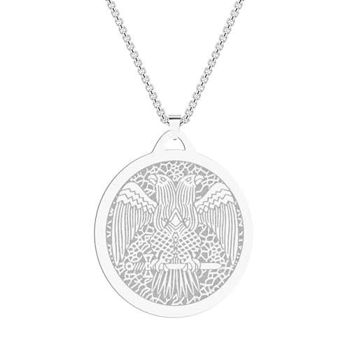 ZIAFRPN Eagle Freimaurer Double Eagle Herren Medaille Herren Motorradschmuck von ZIAFRPN