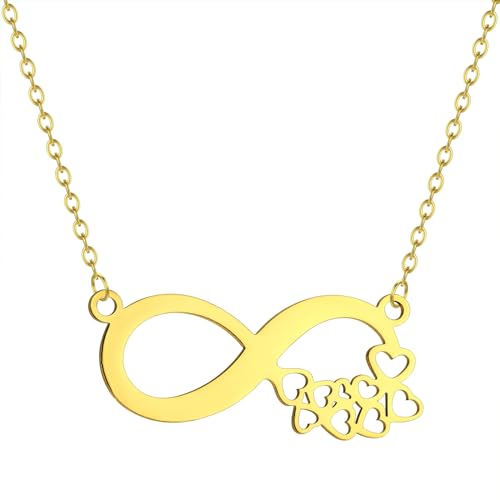 ZIAFRPN Elegant Love Eight Infinite Eight Halskette ist ein einfacher Schmuck für Frauen Schmuck von ZIAFRPN