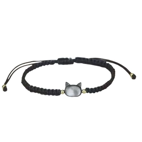 ZIAFRPN Handgemachtes Paar süßes Katzenarmband einzigartiges stilvolles Handseil für Frauen Männer Perlengewebtes Armband Handgelenk Schmuck Geschenke von ZIAFRPN