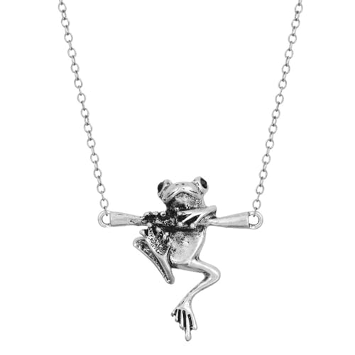 ZIAFRPN Herren- und Damenkette Frosch Tier Antik Vintage Anhänger Modischer Schmuck von ZIAFRPN