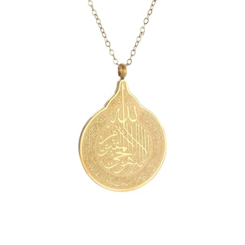 ZIAFRPN Islamisch Muslimisch Arabisch Tropfen Form Koran Anhänger Halskette für Frauen Religiöses Amulett Schmuck Ramadan Geschenk Glückwunsch Geschenke ZIAFRPN Islamisch Muslimisch Arabisch Tropfen Form Koran Anhänger Halskette für Frauen Religiöses Amulett Schmuck Ramadan Geschenk Glückwunsch Geschenke von ZIAFRPN