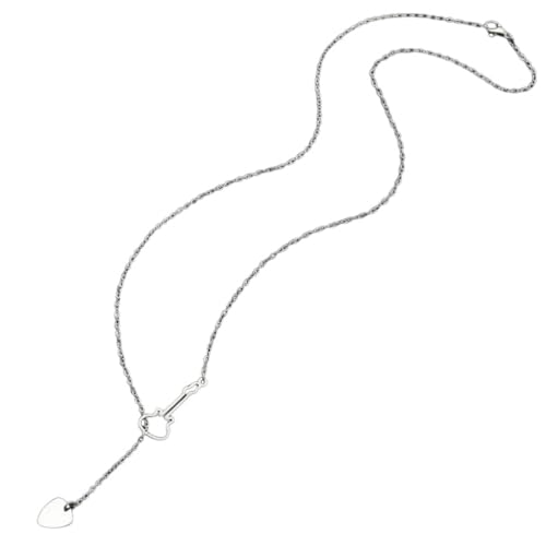 ZIAFRPN Literarische Herbst Nische Licht Luxus EKG Stethoskop Halskette Damen Ins Stil Geige Schmuck von ZIAFRPN