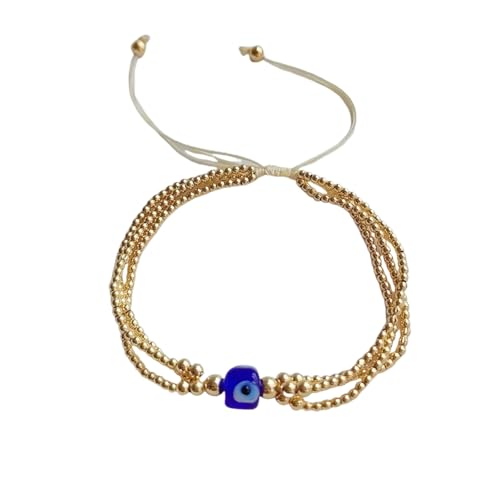 ZIAFRPN Liuli Perlen Evil Eye Armband für Frauen Schmuck Boho Stil mehrfarbige Perlenarmbänder Türkische Evil Eye Pulseras Femme von ZIAFRPN