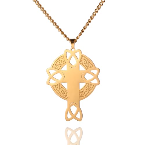 ZIAFRPN Lucky Irish Cut-out keltischer Knoten Ring Liebe Kreuz modischer Schmuck von ZIAFRPN