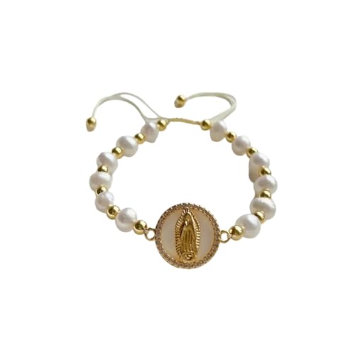 ZIAFRPN Mary Armband Pulseras Schmuck Geschenke Freunde Süßwasser Perlen Armband für Frauen von ZIAFRPN
