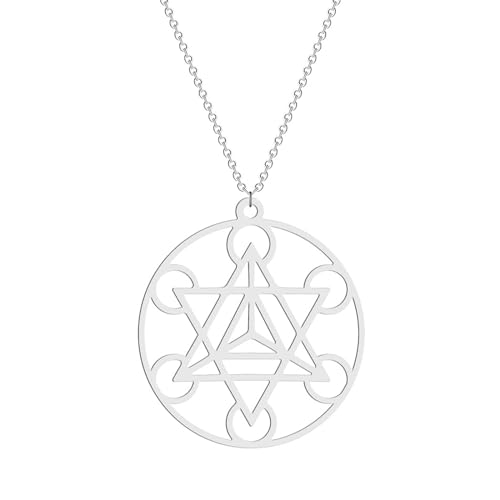 ZIAFRPN Merkaba Geometrischer Tetraeder Modischer Schmuck von ZIAFRPN