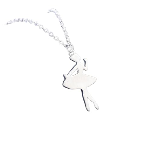 ZIAFRPN Mode Gebürstete Balletttänzerin Einfache Tanzende Mädchen Persönlichkeit Halskette Weibliche Modische Schmuck von ZIAFRPN