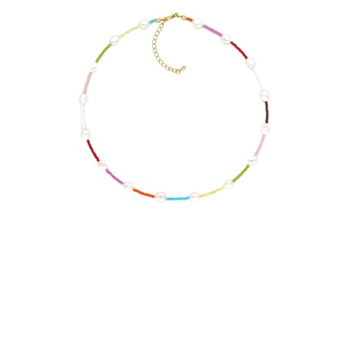 ZIAFRPN Perle Choker Halskette Boho Strand Schmuck 2025 Sommer verstellbare Perlenkette Damen zierliches Geschenk von ZIAFRPN