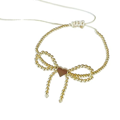 ZIAFRPN Perlen Schleife Kugel Armband Statement WaterproofArmbänder Geschenkschmuck für Frauen Accessoires Pulseras von ZIAFRPN