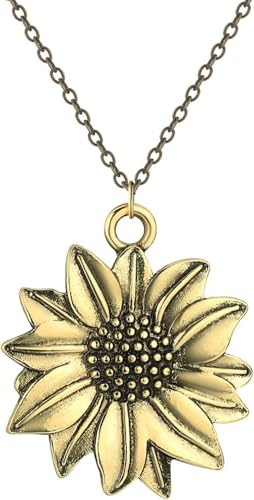 ZIAFRPN Sonnenblume Halskette Schmuck für ihre Bohème Geschenk Bohemian Vintage Schmuck Modischer Schmuck von ZIAFRPN