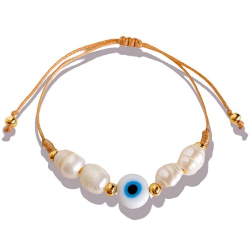 ZIAFRPN Türkisches Evil Eye Armband Schmuck In Armbändern für Frauen Geschenk Süßwasserperle Pulseras Schmuck von ZIAFRPN