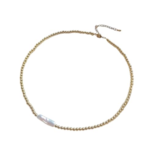 ZIAFRPN Unregelmäßige Streifen von Perlenkette Halsband für Frauen Schmuck Accessoire Hohe Qualität UnfadeNecklaces von ZIAFRPN