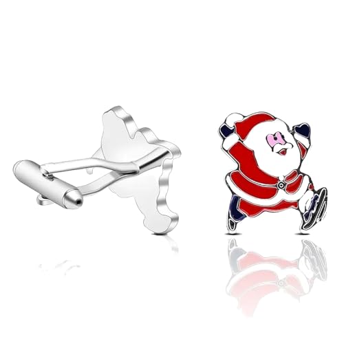 Zhijia Weihnachtsmann Herren Manschettenknöpfe trendy frohe Weihnachten Manschettenknöpfe Schmuck Accessoires Männer s von ZIAFRPN
