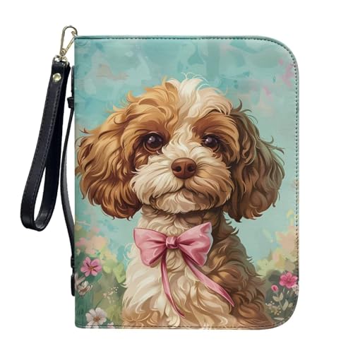 ZIATUBLES Kunstleder-Bibelhülle, Kirche, Bibeltasche, Buch-Organizer, Halter für Gebet, christlich, L-2XL, Teddyhund mit Blumenmuster, XL ZIATUBLES Kunstleder-Bibelhülle, Kirche, Bibeltasche, Buch-Organizer, Halter für Gebet, christlich, L-2XL, Teddyhund mit Blumenmuster, XL von ZIATUBLES