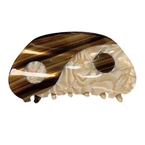 Für Chi Haarklauen Clips Retro Farbenfrohe Acetat Barrette Starke Haarkiefer Clip von ZIDDAR