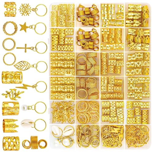Goldene Dreadlock Perlen Haarperlen Losen Spulen Haarschmuck Für Halloween Geflecht Clip Haarringe Haare Clip Geflecht Ringe Goldene Dreadlock Perlen Haarperlen Losen Spulen Haarschmuck Für Halloween Geflecht Clip Haarringe Haare Clip Geflecht Ringe von ZIDDAR