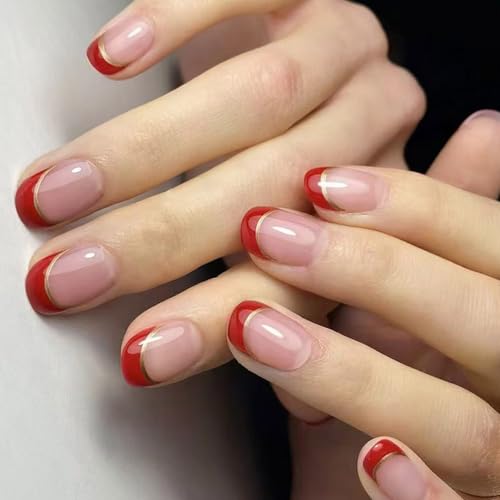 Kurze Ovale Nägel Tipps Gefälschte Nägel Kleber Auf Nägeln Kleben Auf Nägeln Auf Nägel Künstliche Falsche Nägel Für Frauen Und Mädchen von ZIDDAR