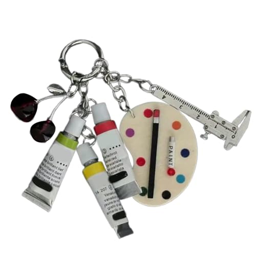 Malen Palettes Schlüsselring Für Bag Accessoires Geldbeutel Anhänger Für Tägliche Pendeleinkäufe Und Soziale Veranstaltung von ZIDDAR