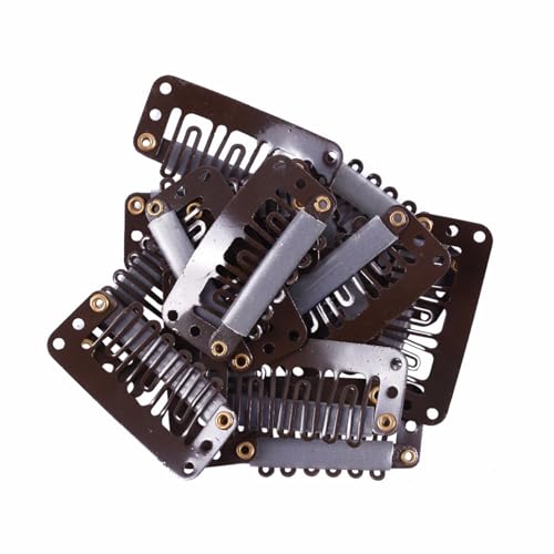 Professionelle Sechs Zahnhaarnadel Für Frisur Perücken Clip 3.2 Cm Metall Barrette Side Bangs Clip Haarstyling Accessoire 20pcs von ZIDDAR