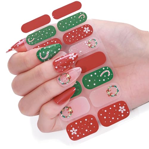 Saisonale Nagelverzierung Weihnachtsmann Nagelkunst Aufkleber Maniküre Nagelaufkleber Dekoration Für Weihnachtsfeiern von ZIDDAR