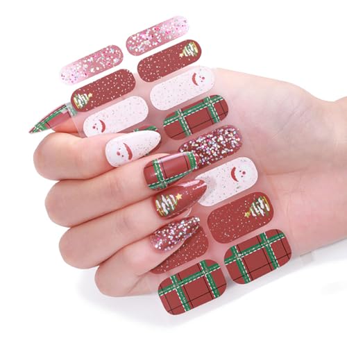 Saisonale Nagelverzierung Weihnachtsmann Nagelkunst Aufkleber Maniküre Nagelaufkleber Dekoration Für Weihnachtsfeiern von ZIDDAR