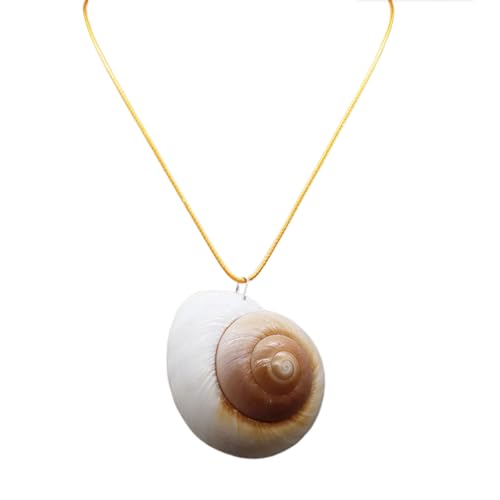 ZIDDAR Tragbare Muschelanhänger Halskette Mit Robuster Seilkette Kabelschmuck Accessoire Für Jugendliche Modebegeisterte von ZIDDAR