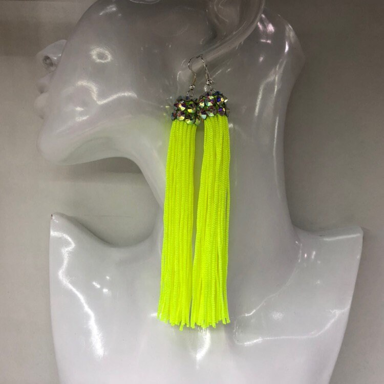 Fransen Ohrringe Für Ballsaal Tanzen, Ohrringe, Fransenohrringe, Gesellschaftstanz, Schmuck, Wettbewerb Quaste von ZIDDeco