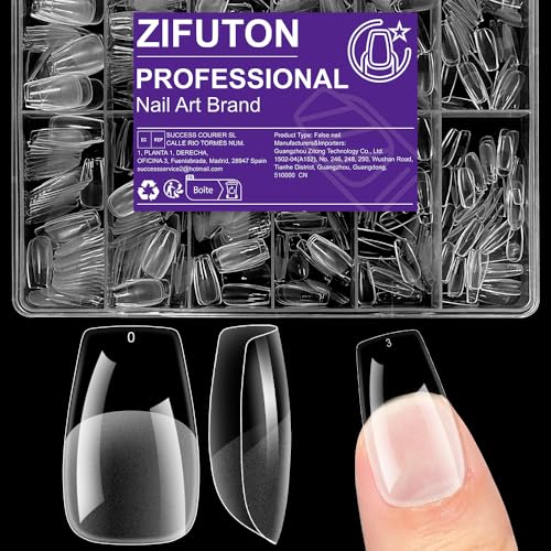 ZIFUTON 600 Stück Mittelgroße tips für gelnägel,Nageltips Ballerina, 12 GrößEn Coverage,soft gel tips, Semi Frost, Mit Aufbewahrungskoffer - Ideale FüR Damen, Saloni Und Kosmetikerin ZIFUTON 600 Stück Mittelgroße tips für gelnägel,Nageltips Ballerina, 12 GrößEn Coverage,soft gel tips, Semi Frost, Mit Aufbewahrungskoffer - Ideale FüR Damen, Saloni Und Kosmetikerin von ZIFUTON