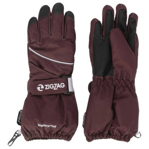 ZIG ZAG - Kid's Kempston Glove with Dropliner - Handschuhe Gr 140/146 - 10 Years braun von ZIG ZAG