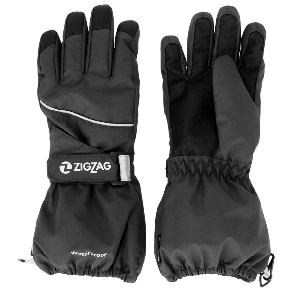 ZIG ZAG - Kid's Kempston Glove with Dropliner - Handschuhe Gr 140/146 - 8-10 Years grau/schwarz von ZIG ZAG