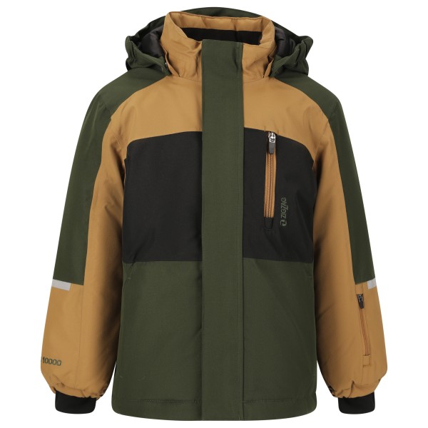ZIG ZAG - Kid's Scout Ski Jacket W-Pro 10000 - Skijacke Gr 104 - 4 Years oliv von ZIG ZAG