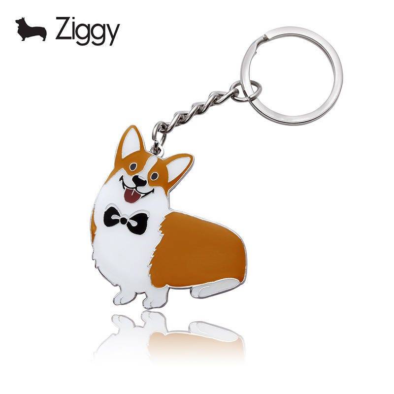 Corgis Schlüsselanhänger, Hund Mama Personalisierte Benutzerdefinierte Geschenk, Kawaii Beste Freund Schlüsselanhänger von ZIGGYJEWELRY