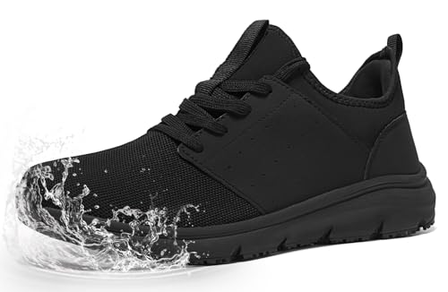 ZIGSAM Arbeitsschuhe Herren Kochschuhe Küche rutschfeste Wasserfeste Arbeits Schuhe Derby Männer Oxfords,42EU von ZIGSAM