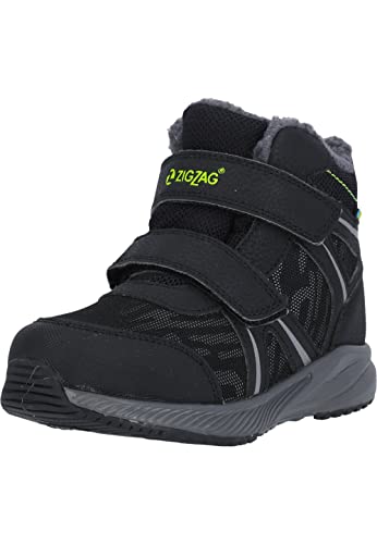 ZIGZAG Jungen Unisex Kinder Leisham Reflective Wanderstiefel, Black, 24 EU von ZIGZAG