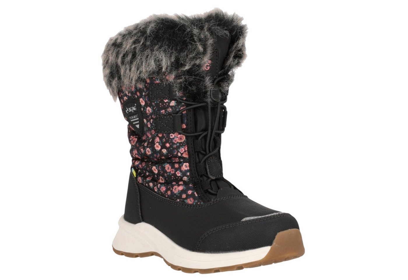 ZIGZAG Wesend Boot WP (wasserdicht, warm, gefüttert) schwarz/bunt Mädchen Winterstiefel von ZIGZAG
