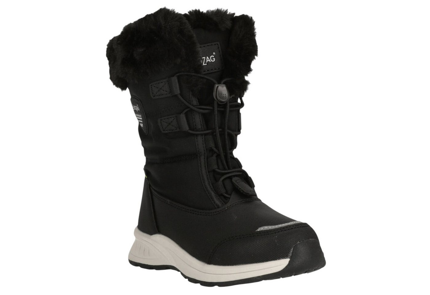 ZIGZAG Wesend Boot WP (wasserdicht, warm, gefüttert) schwarz Mädchen Winterstiefel von ZIGZAG