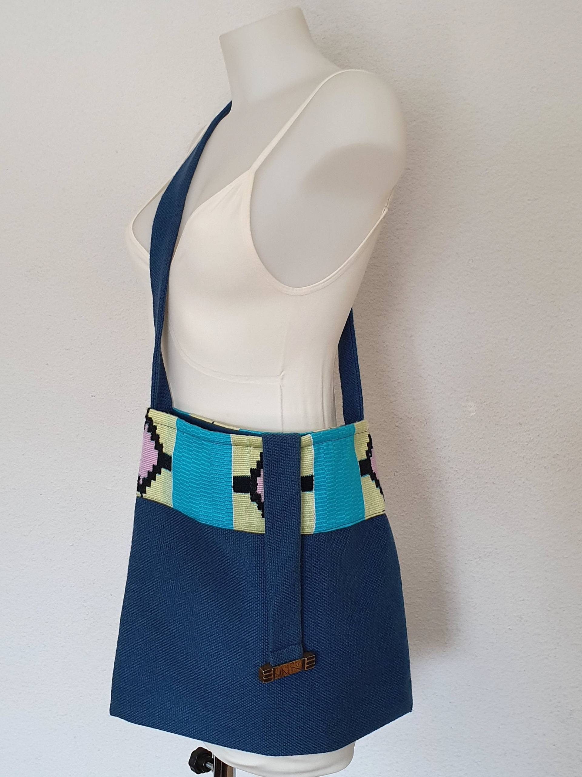 Tasche Aus Geklebter Baumwolle Mit Kinté-Passe, Umhängetasche Tasche Aus Geklebter Baumwolle Mit Kinté-Passe, Umhängetasche von ZIGZZAG