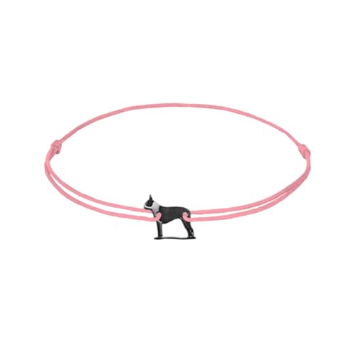 ZILIA Boston Terrier Bracelet pink L von ZILIA